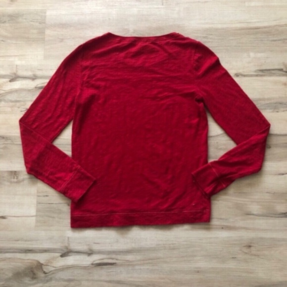 Aeropostale Red Love Heart Long Sleeve Shirt - Picture 2 of 6